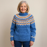 Carla | Maglione vintage in maglia con isola