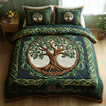 Coperta trapuntata per letto 3 pezzi - Albero della vita