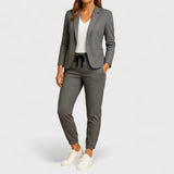 Elegant suit with jacket and trousers