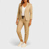 Elegant suit with jacket and trousers