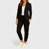 Elegant suit with jacket and trousers