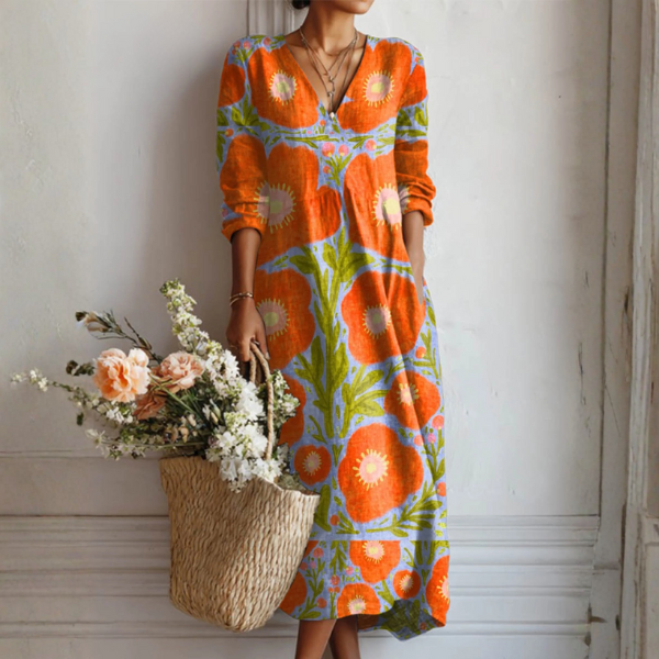 Claire | Abito Boho Floreale