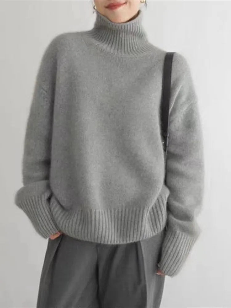 ISABOLL | MAGLIONE IN CASHMERE CON COLLO ALTO
