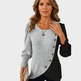 Kaia - Maglione elegante in maglia con bottoni