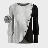 Kaia - Maglione elegante in maglia con bottoni
