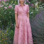 Xanthea | Abito Maxi Chemisier Floreale con Cintura
