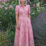 Xanthea | Abito Maxi Chemisier Floreale con Cintura