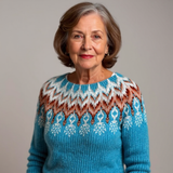 Elaine | Maglione vintage in maglia dallo stile isolano