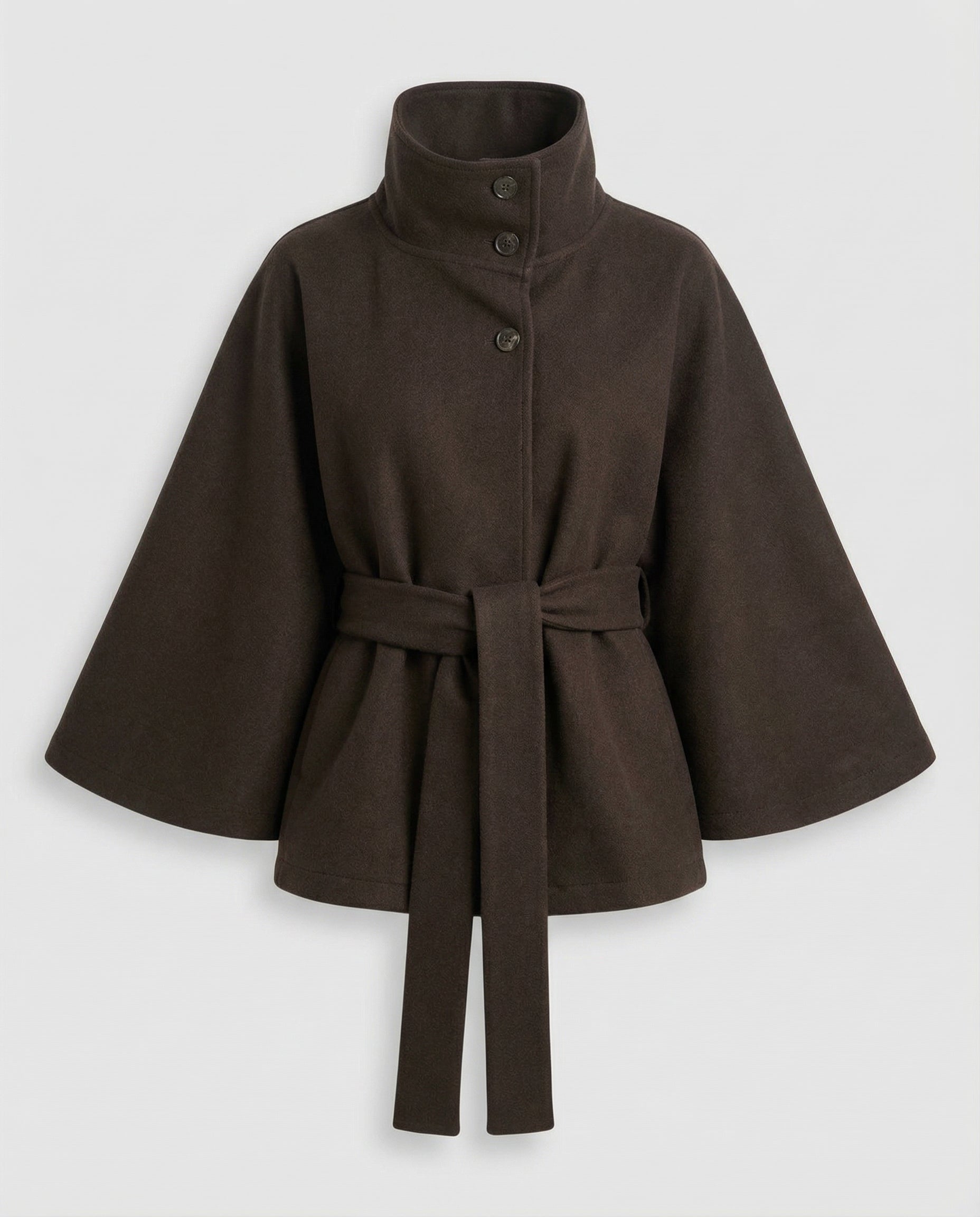 Giacca mantella da donna con cintura
