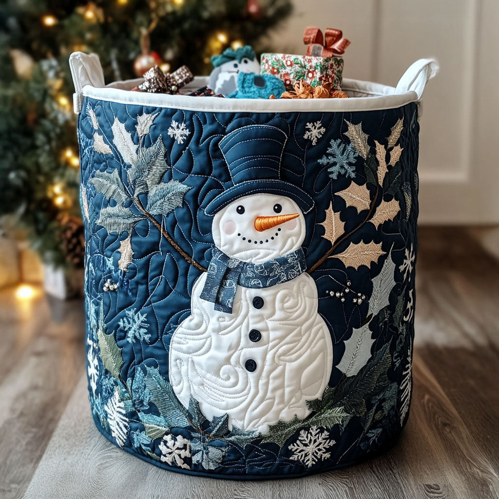 Cesto Trapuntato per Biancheria — Natale