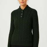 YSELLA | CARDIGAN A TRECCE CON BOTTONI