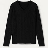 SUNNIVA | MAGLIONE A TRECCIA CON COLLO A V