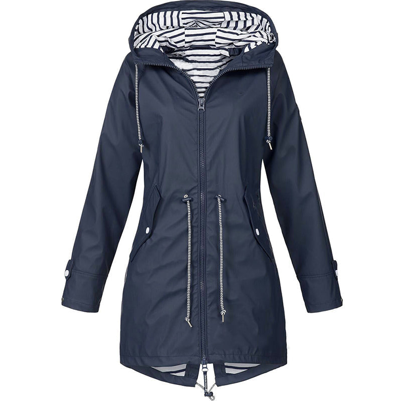 Fleur — Giacca da donna con cappuccio e coulisse