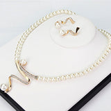 Set Collana e Orecchini con Perle