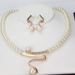 Set Collana e Orecchini con Perle