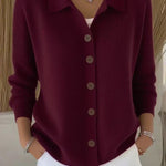 Fosca | Cardigan Morbido con Collo e Bottoni