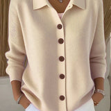 Fosca | Cardigan Morbido con Collo e Bottoni