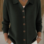 Fosca | Cardigan Morbido con Collo e Bottoni