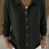 Fosca | Cardigan Morbido con Collo e Bottoni