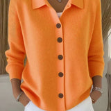 Fosca | Cardigan Morbido con Collo e Bottoni