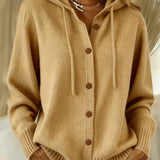 Bettina | Cardigan Morbido con Cappuccio e Bottoni