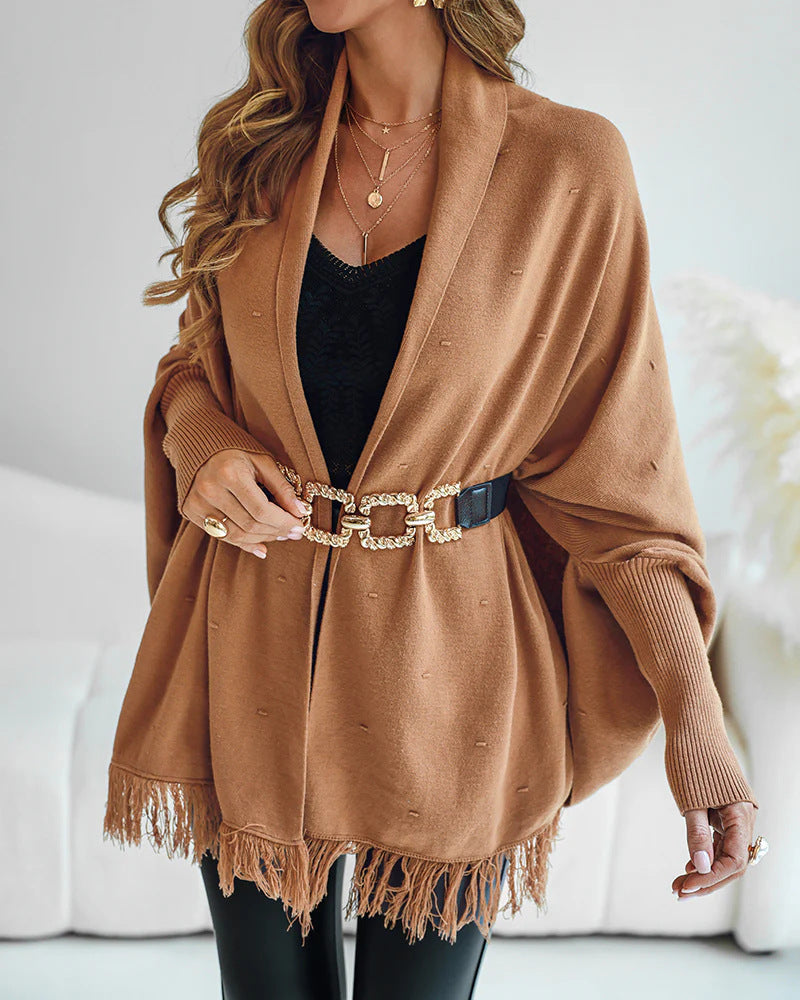 Poncho da donna con frange