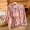 ANOUK | BLUSA RICAMATA CON SCOLLO A V