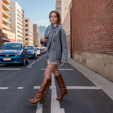 Giacca oversize da donna con zip a doppio cursore