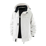 Giacca outdoor da donna con cappuccio, coulisse e tasche