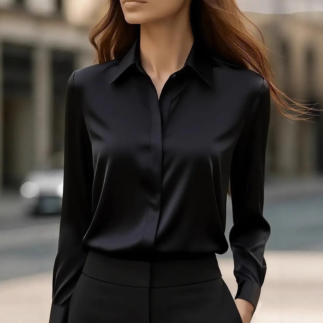 LUNA | BLUSA IN SETA DAL TAGLIO CLASSICO