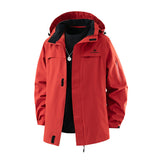 Giacca outdoor da donna con cappuccio, coulisse e tasche