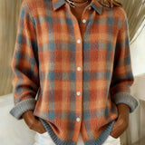Safiya | Blusa a Quadri con Cappuccio