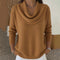 Iole | Maglione Morbido con Collo Drappeggiato