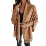 Poncho da donna con frange
