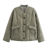 Giacca cardigan trapuntata con scollo rotondo e bottoni