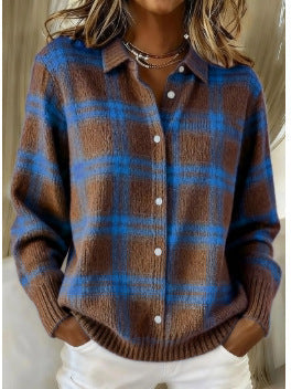 LIZZA | BLUSA MORBIDA A QUADRI