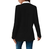 Blazer da donna sagomato con colletto a contrasto