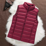 Isa | Gilet imbottito - Rosso scuro