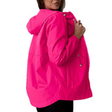 Giacca outdoor da donna con cappuccio regolabile e tasche ampie