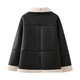 Giacca aviator oversize da donna con tasche