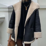 Giacca aviator oversize da donna con tasche