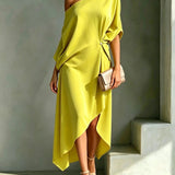 Camila | Abito elegante asimmetrico