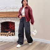 Bomber da donna con colletto classico e zip integrale