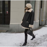 Giacca aviator oversize da donna con tasche