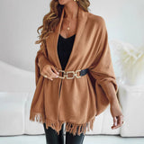 Poncho da donna con frange