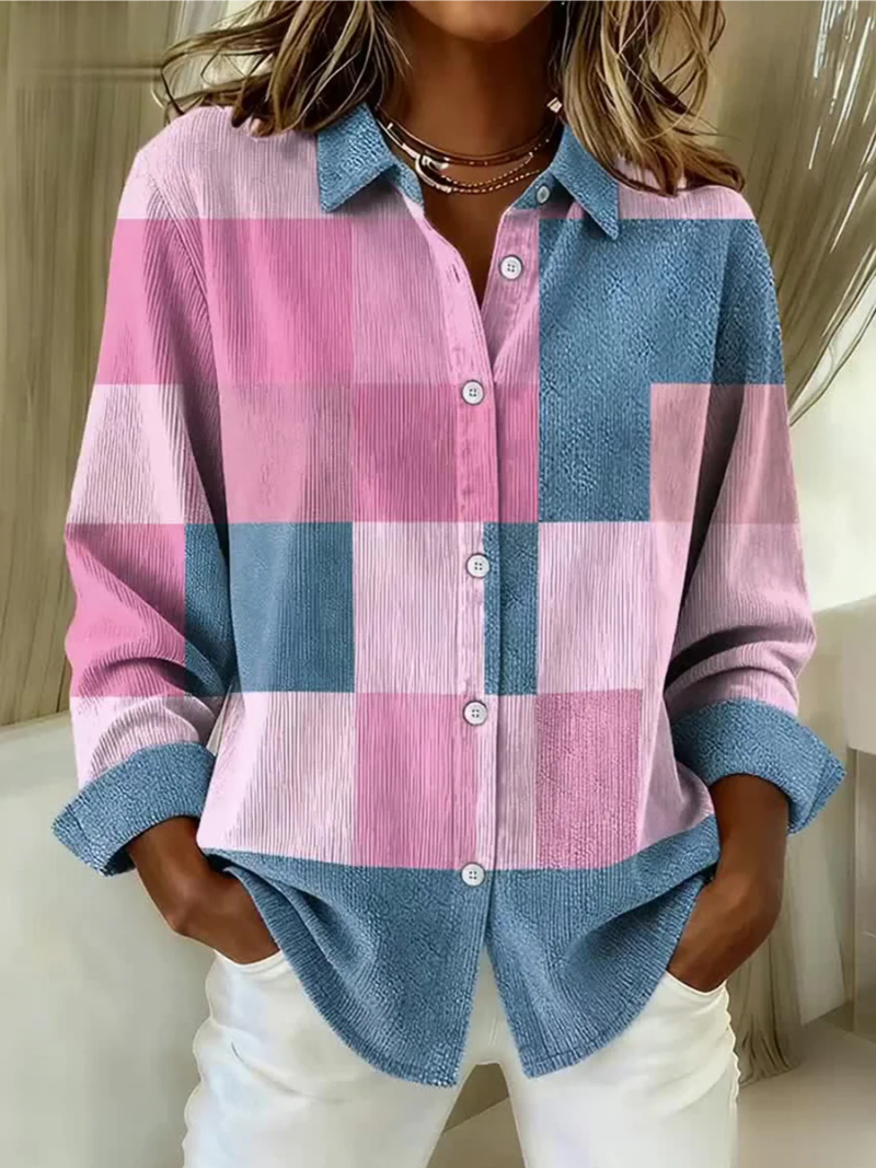 Noraya | Blusa a Quadri con Cappuccio