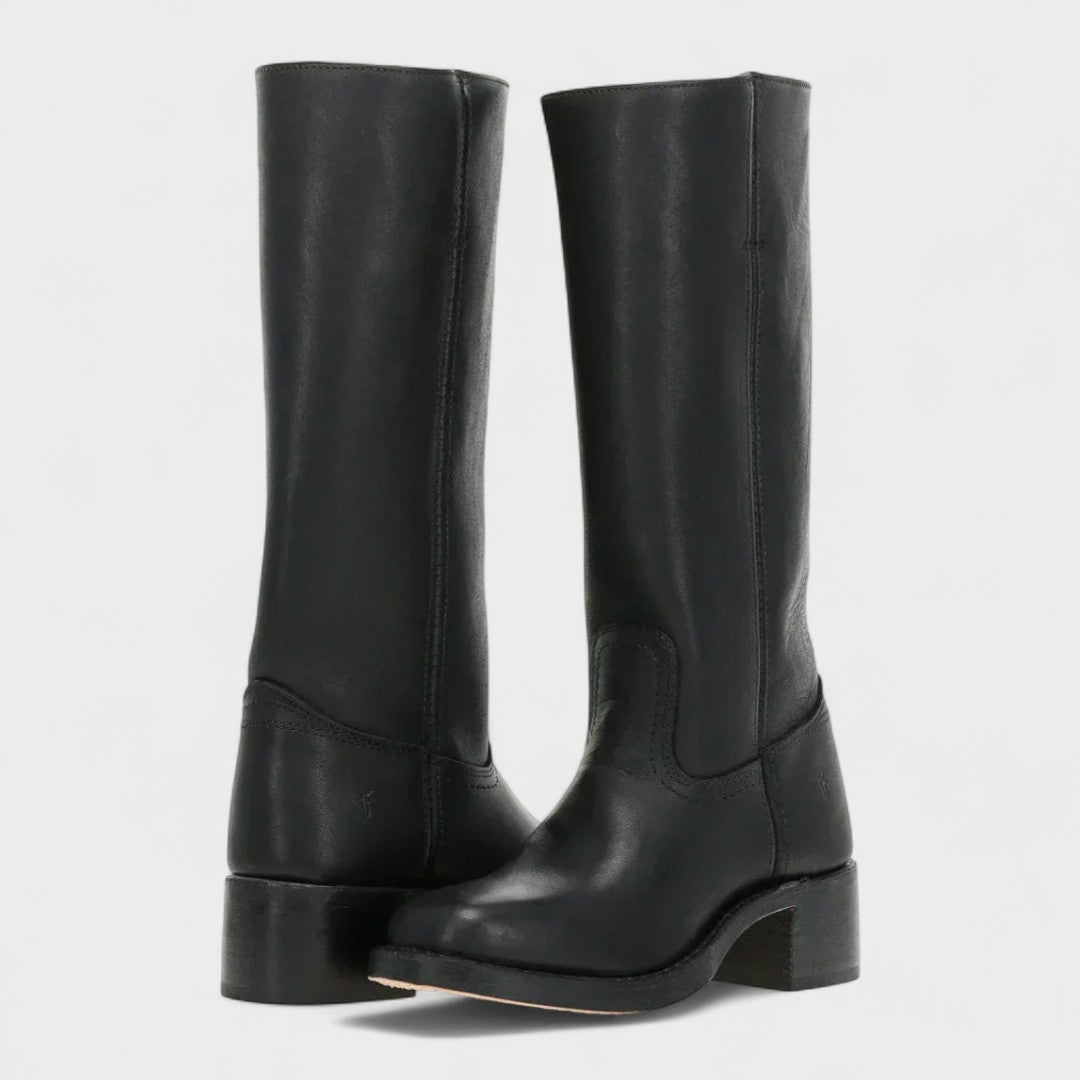 Rhonda™ | Stivali Alti in Pelle