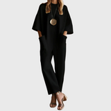 Elegant Short-Sleeved Jumpsuit