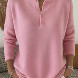 Ernesta | Maglione Henley in Maglia Morbida
