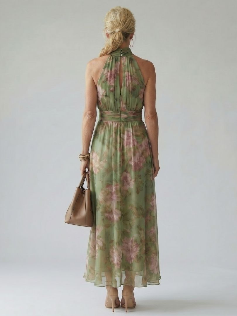 Naomi | Abito Maxi con Scollo all’Americana